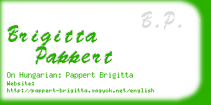 brigitta pappert business card